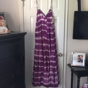 Denim & Supply tie dye purple maxi dress